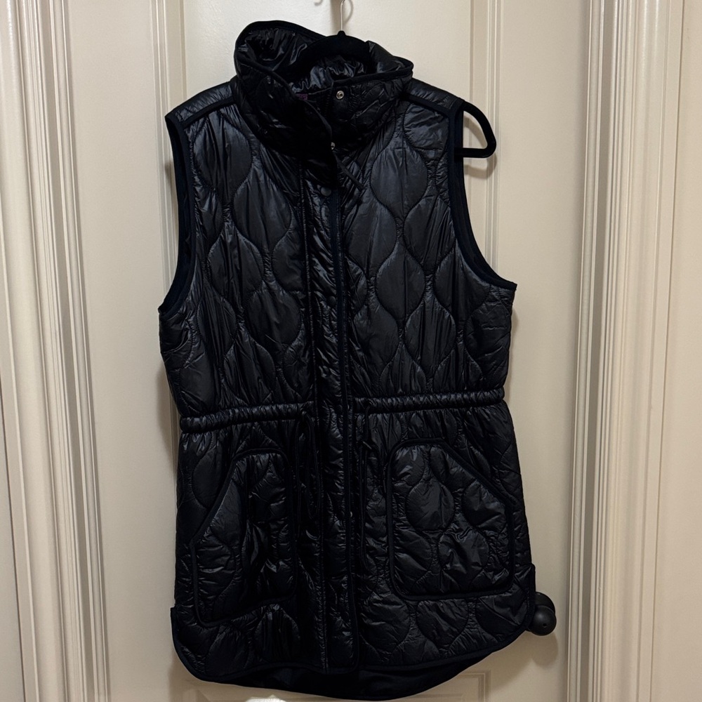 Lou & Grey Black Quilted Vest size Large - Picture 2 of 7